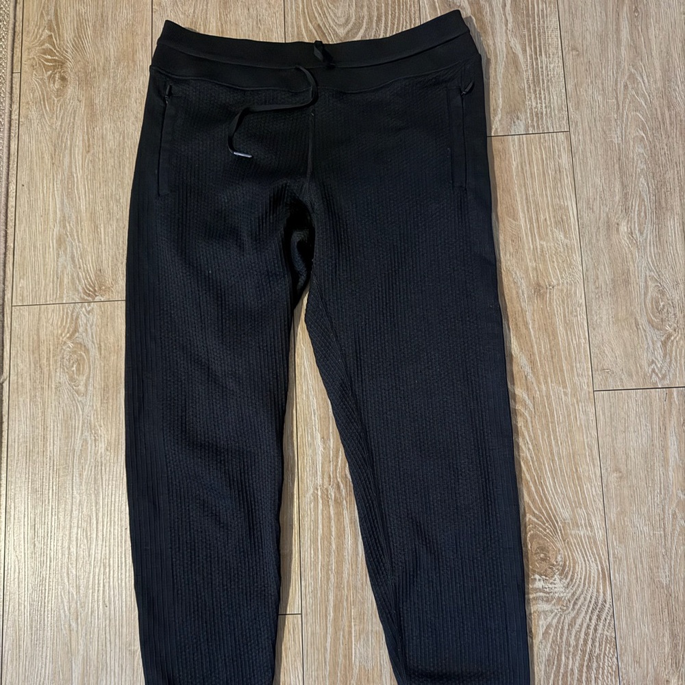 lululemon athletica Textured Black Joggers engineered warmth